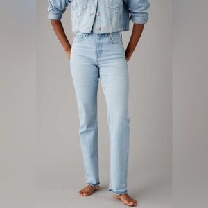 American Eagle Outfitters Super High-Rise Straight Leg Jeans